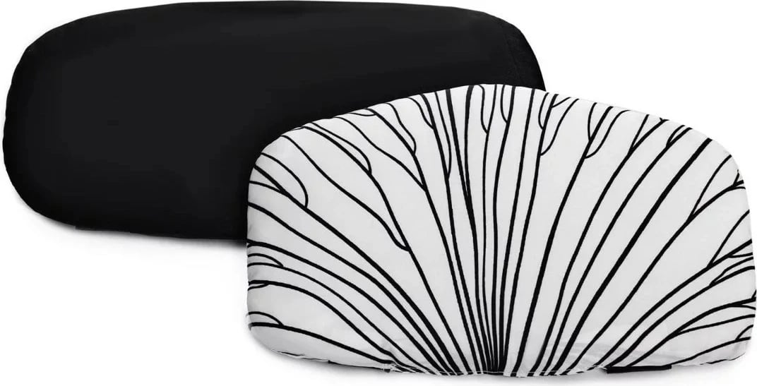 Jastëkë për karrige ushqimi Kinderkraft ENOCK, set 2 copë, e zezë dhe e bardhë