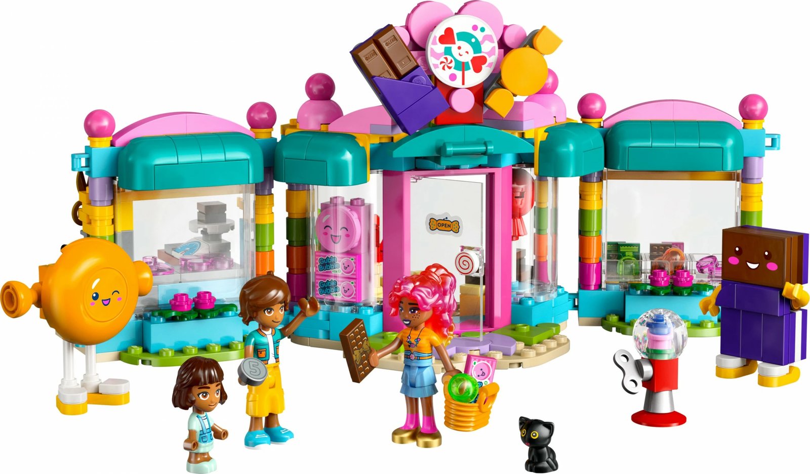 Set ndërtimi LEGO Friends 42649 Heartlake City Sweet Shop, 376 pjesë, shumëngjyrësh