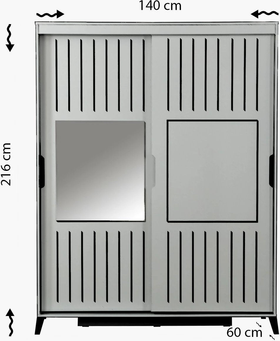 Dollap Hanah Home, Pasific Home Fuga 140, ngjyrë lisi