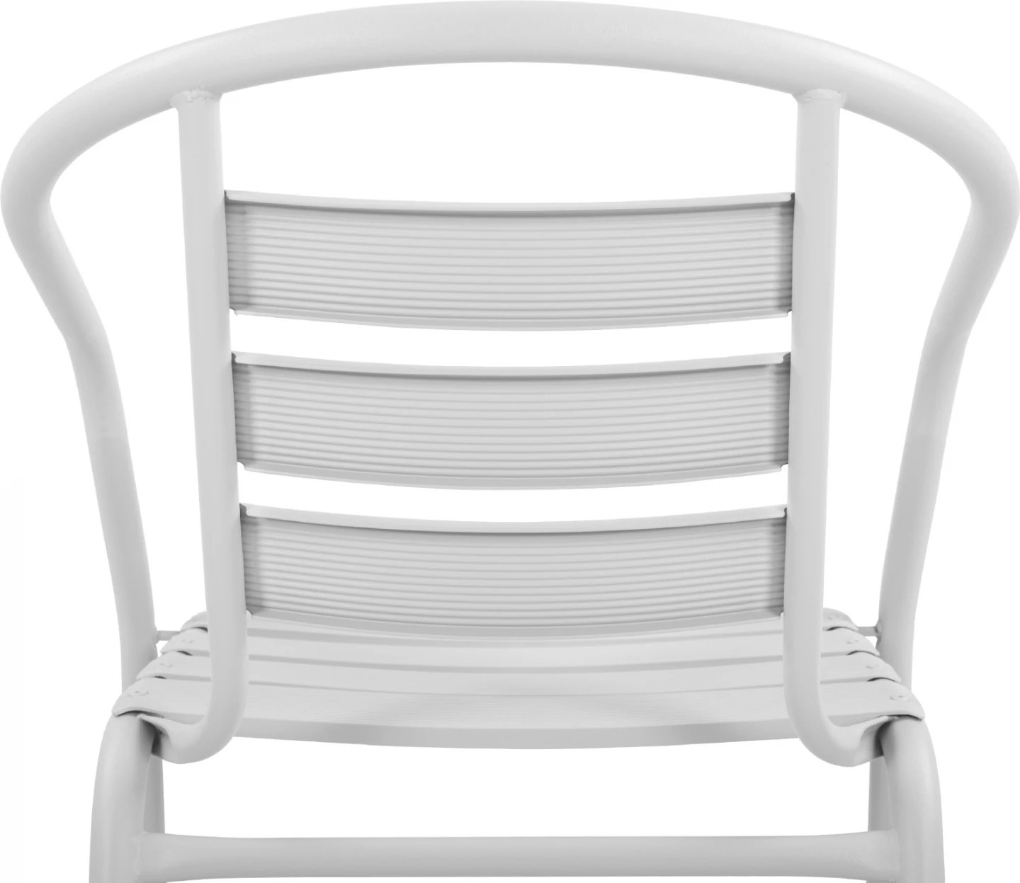 Karrige Laura Metalike e Bardhë me feta alumini FH5037.02 54x59x73cm