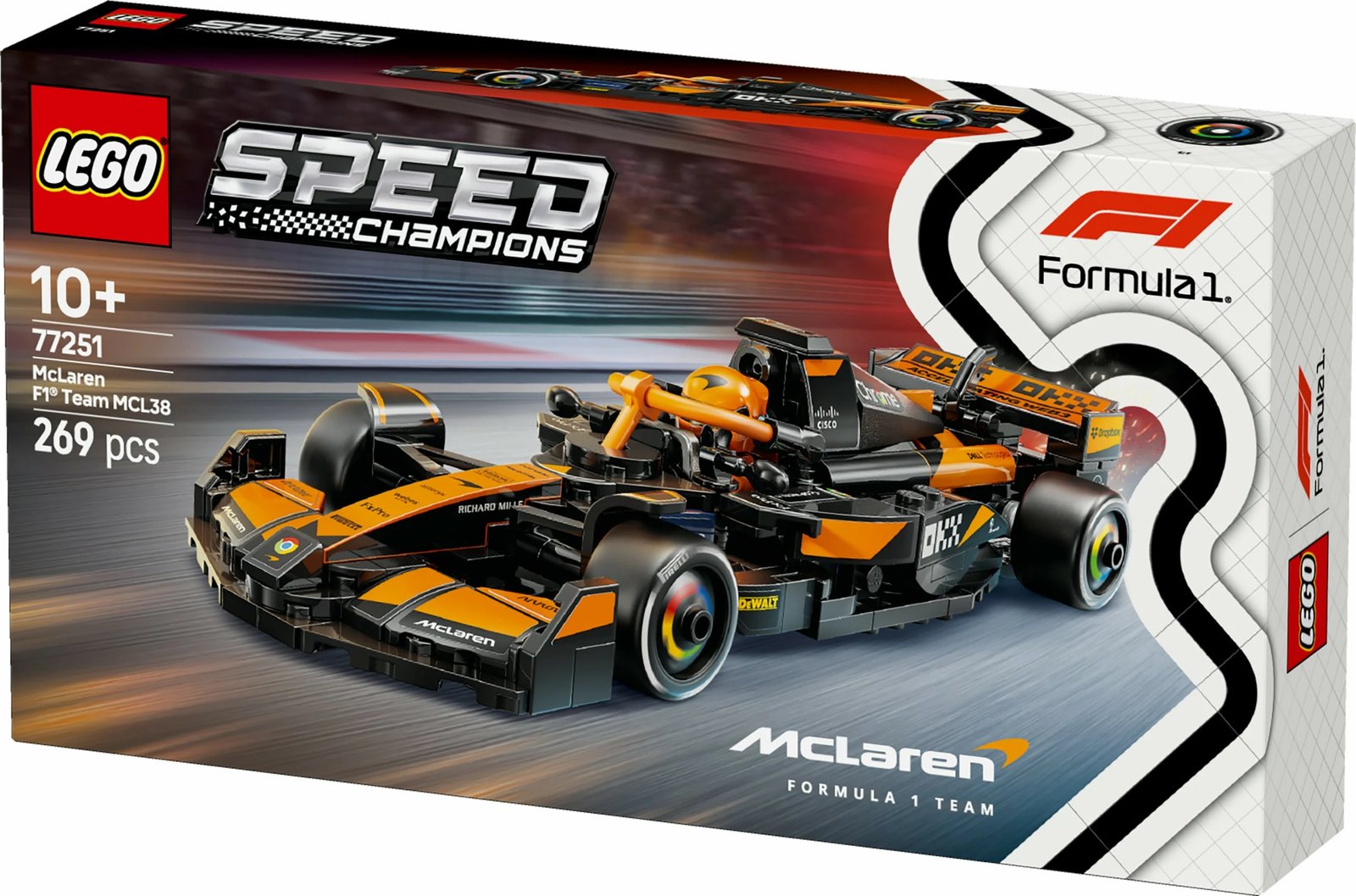 Set ndërtimi LEGO McLaren F1® Team MCL38, 269 pjesë, shumëngjyrësh
