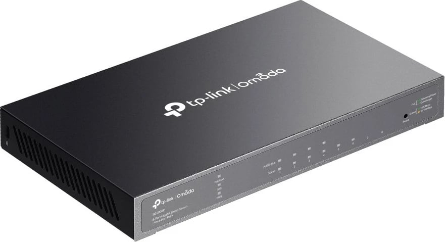 Switch TP-Link Omada 8-Port Gigabit Smart, 4-Port PoE+, Managed, Rack mounting
