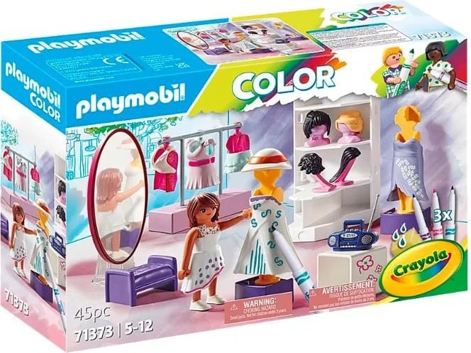Set loje Playmobil Color Design 71373 me figurina dhe aksesorë për ngjyrosje