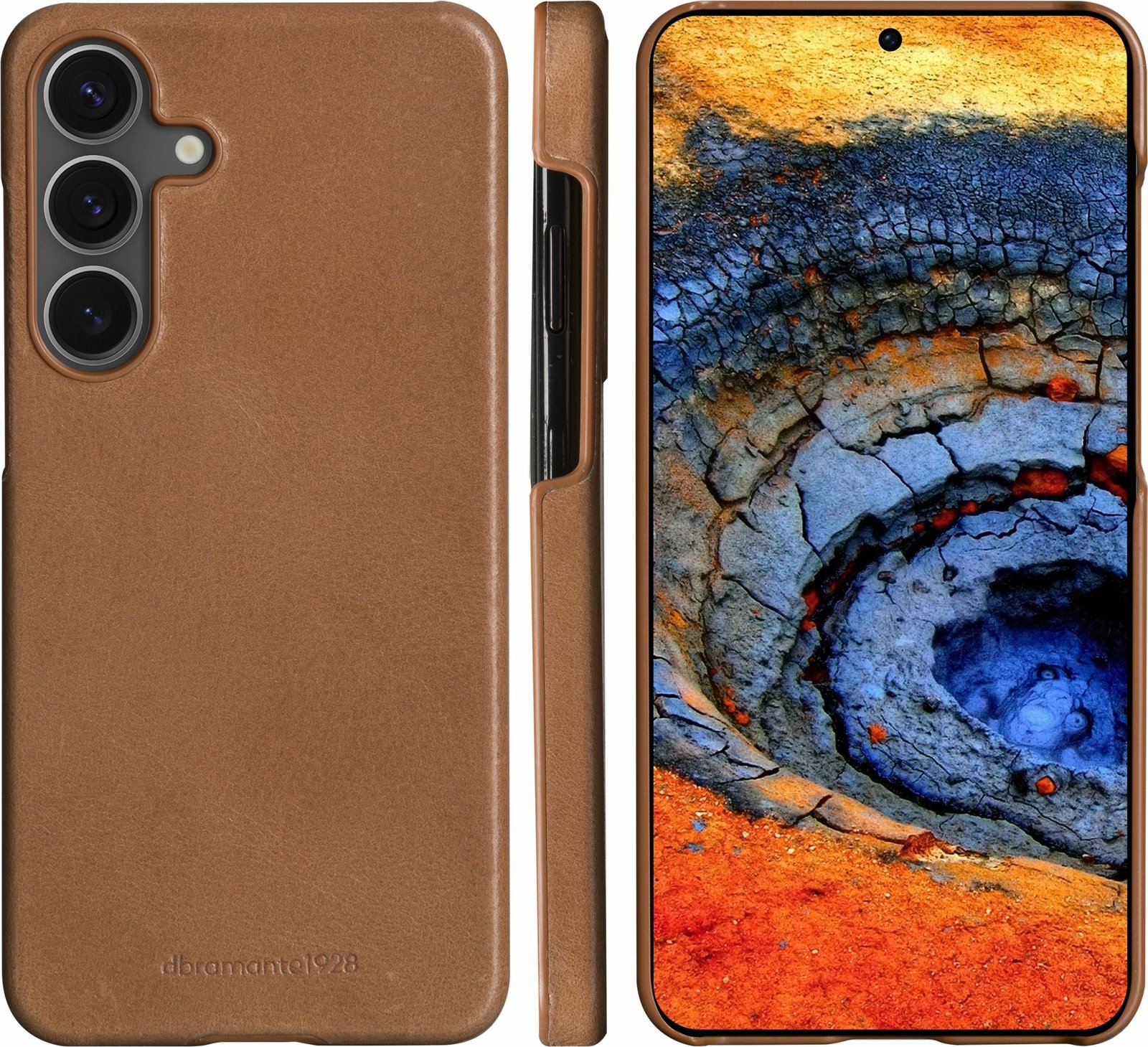 Mbështjellës dbramante1928 LYNGE për Galaxy S25, lëkurë, tan