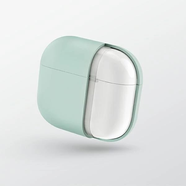 Mbështjellës UNIQ Lino për AirPods 3, silikon, gri