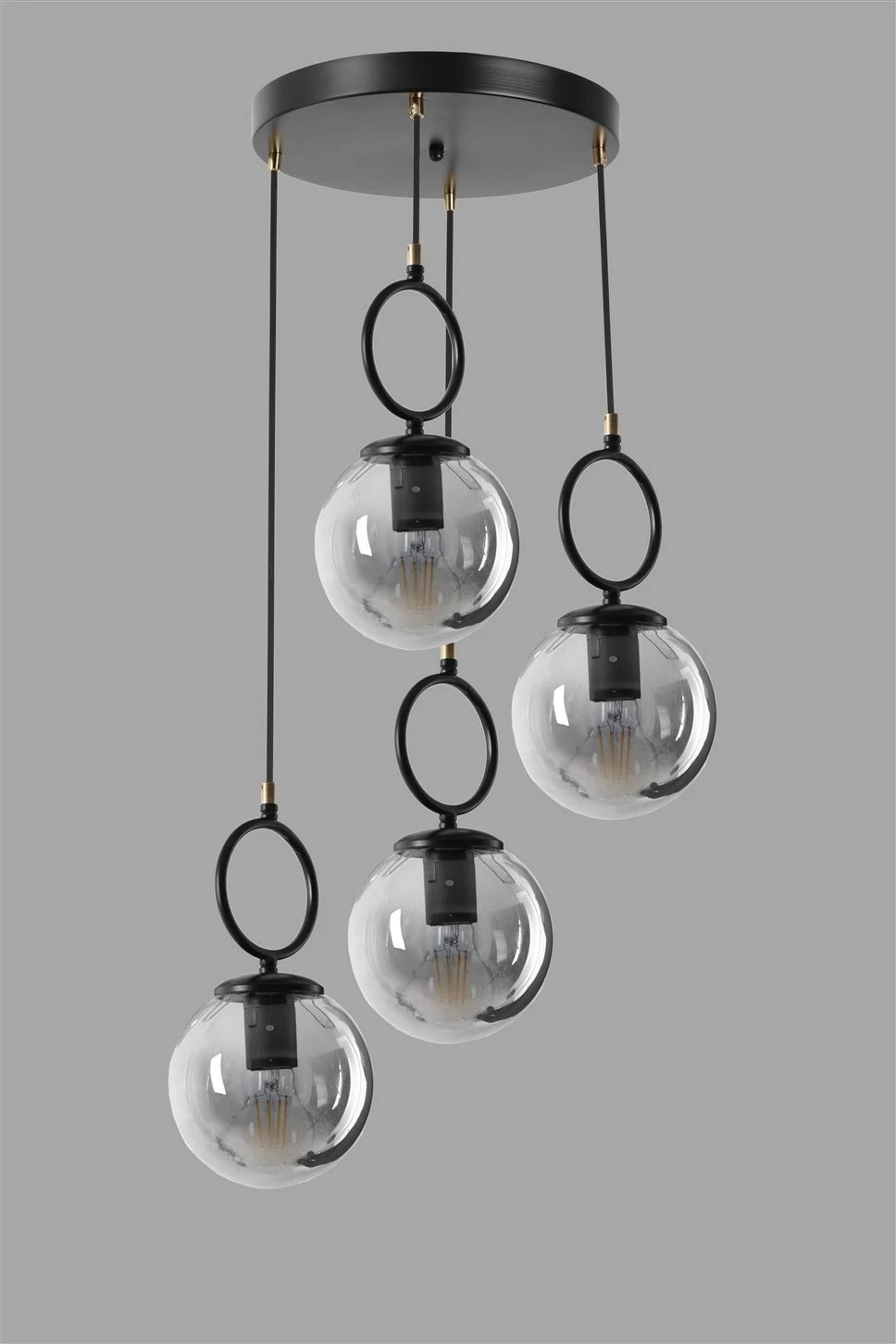 Llambë tavani industriale Opviq, e zezë, 8487-4