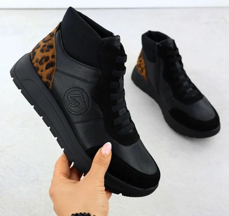 Çizme femrash Rieker Remonte D2V70-03, të zeza