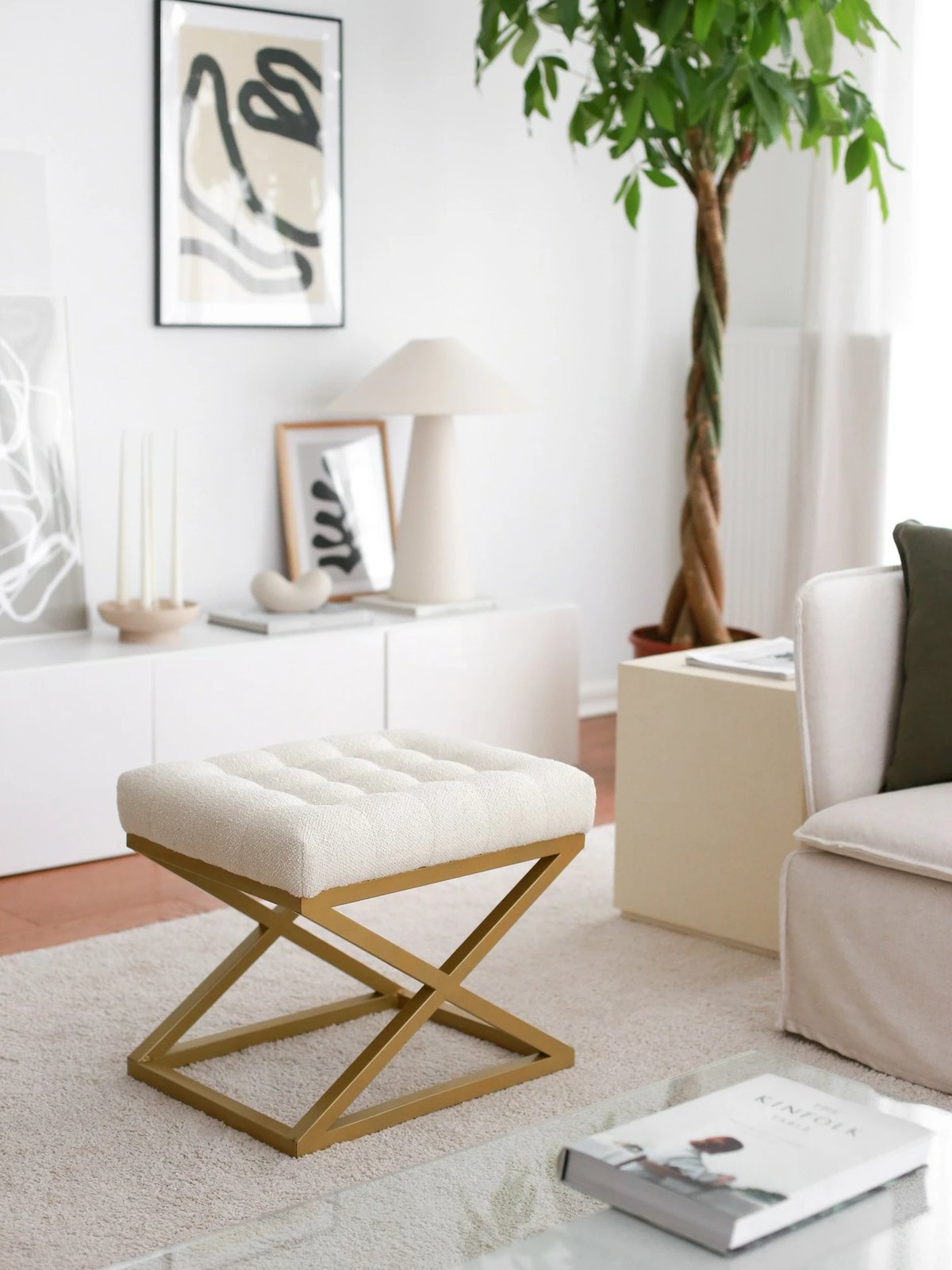 Puf Atelier del Sofa, Altin Capraz, krem