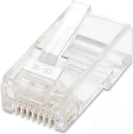 Konektorë RJ45 Cat5e UTP nga Intellinet, 100 copë, transparent