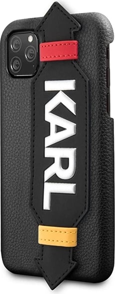 Mbështjellës Karl Lagerfeld Strap për iPhone 11 Pro 5.8", i zi