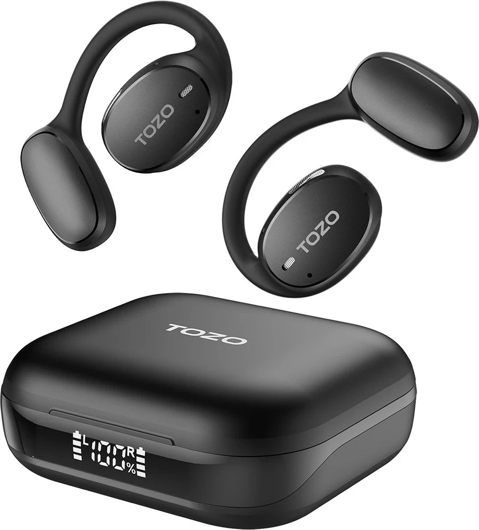 Kufje TOZO OpenEgo TWS Bluetooth, USB Type-C, Zezë