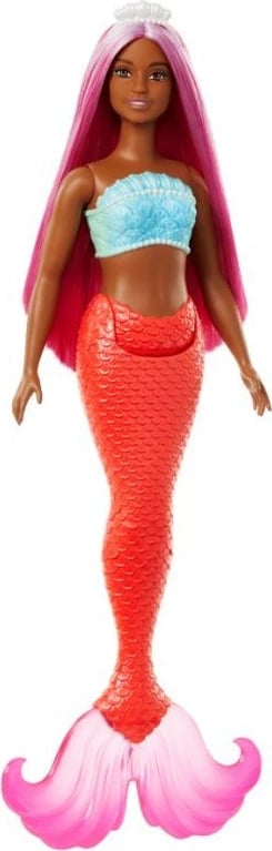 Kukull Barbie Mermaid Mattel HRR04, portokalli