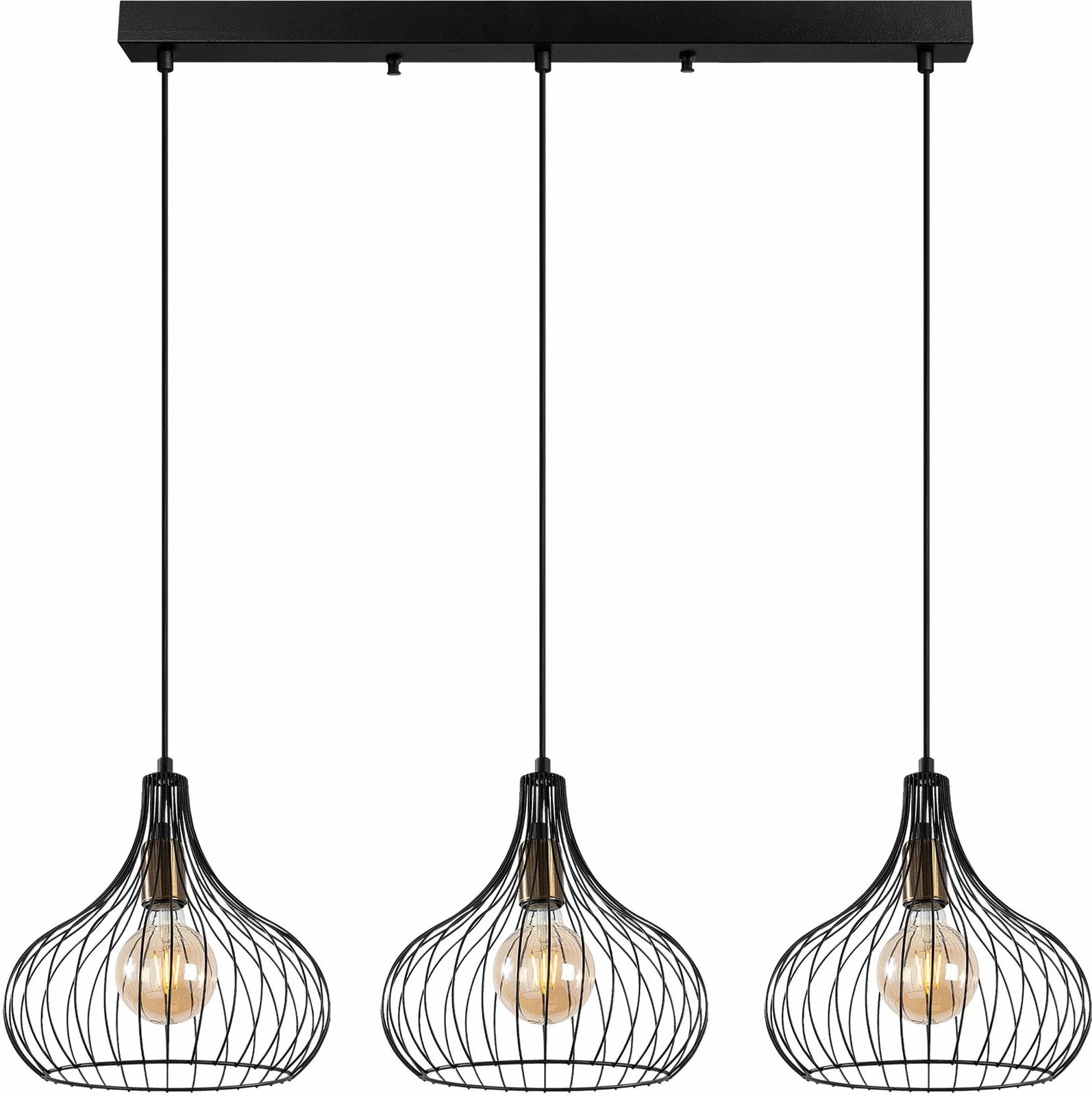 Llambë tavani Opviq, Teldamla, ngjyrë e zezë, 76x22x120 cm