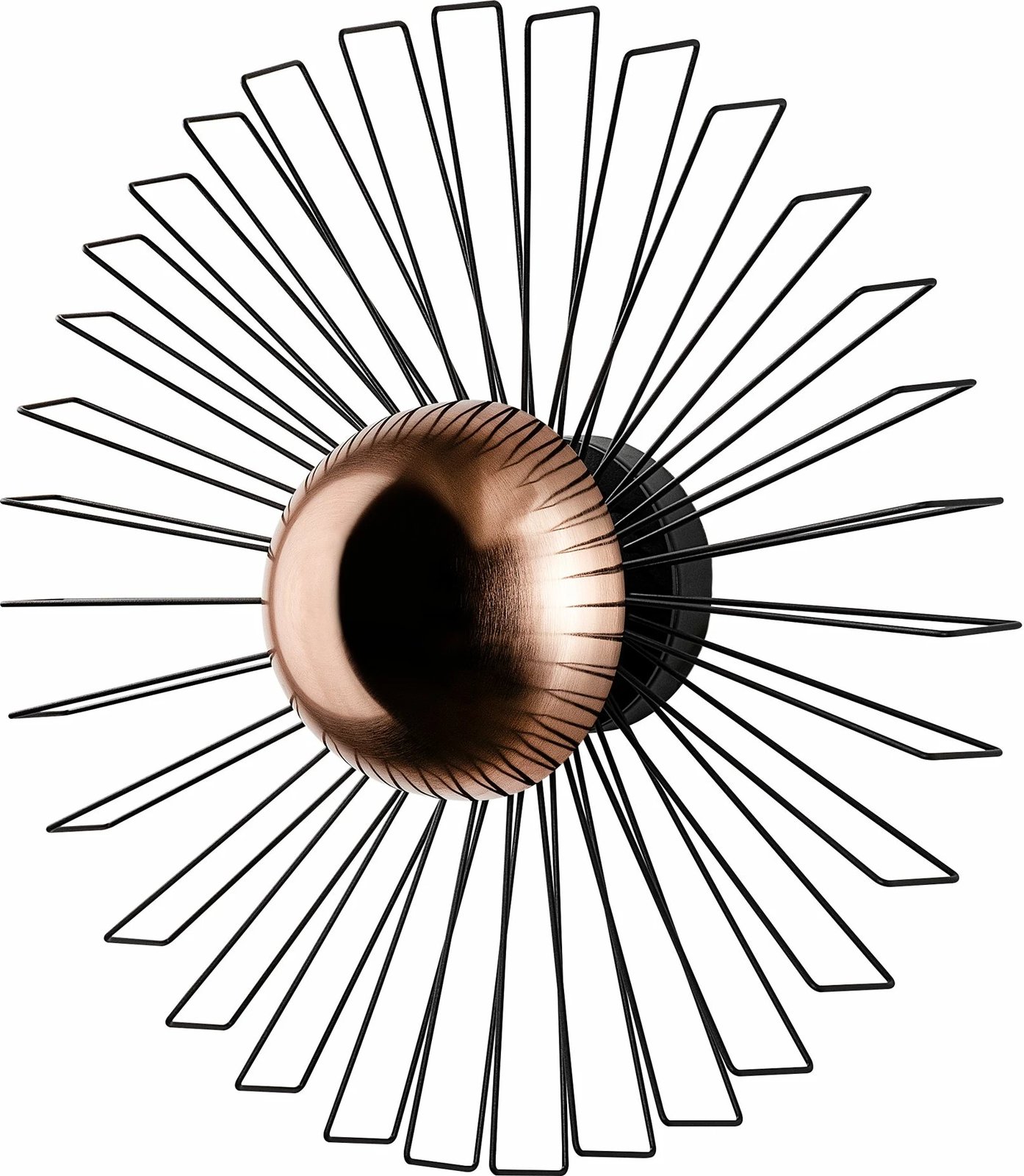 Llambë muri Opviq, Kaya - 15235 - L, ngjyrë e zezë, metal