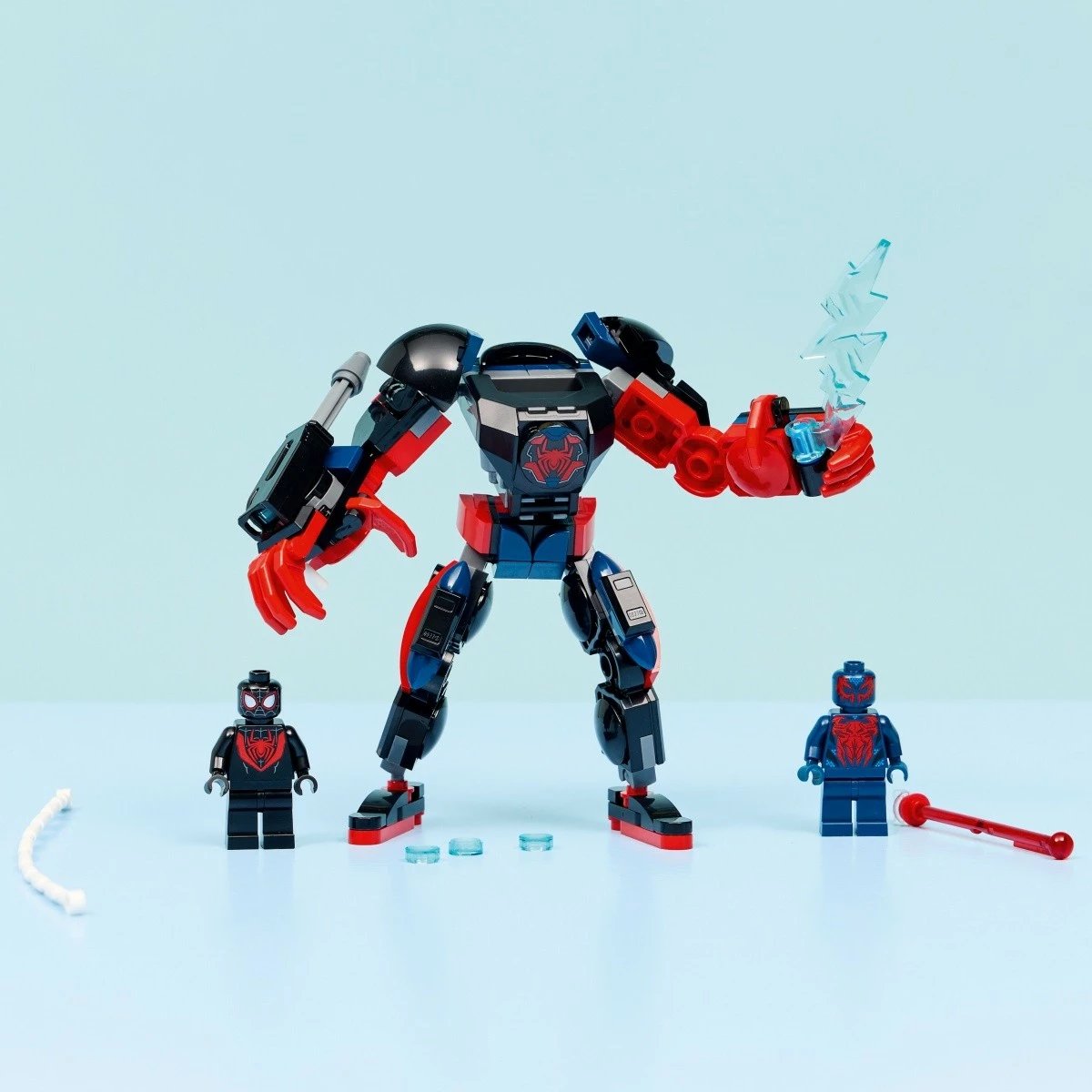 Set LEGO Marvel 76337 Miles Morales vs. Spider-Man 2099, 135 pjesë, 6+