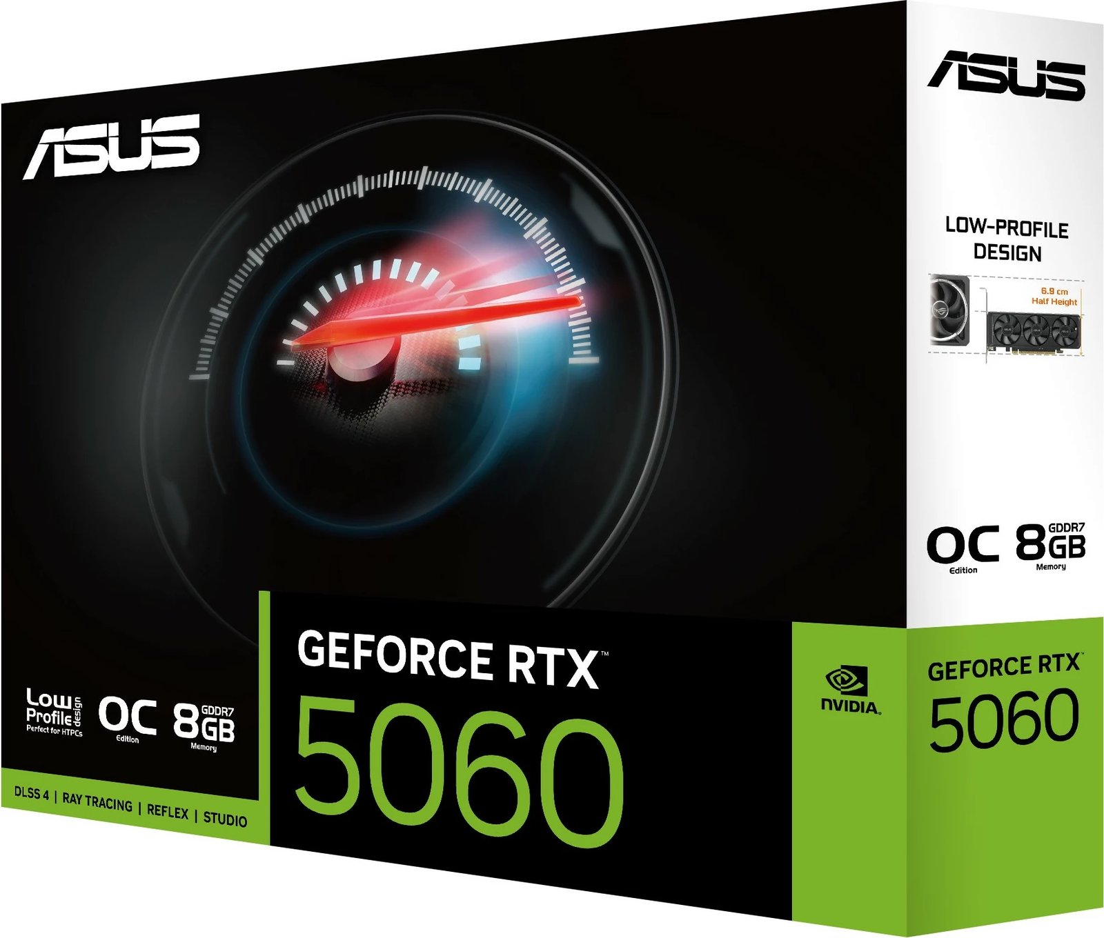 Kartelë grafike ASUS RTX 5060 OC 8GB GDDR7, Low Profile, 2x HDMI, 1x DP