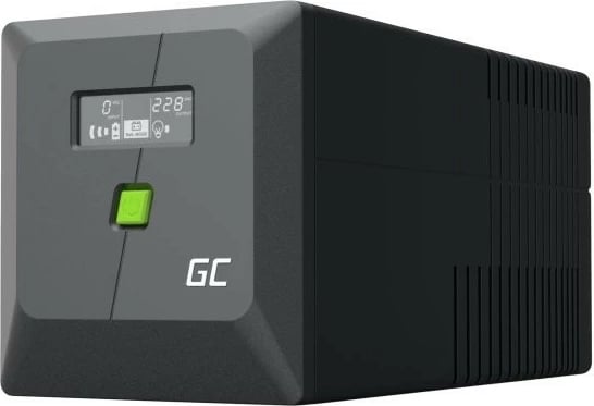 Kasë Green Cell UPSLM600, 600W/1000VA, me ekran LCD, e zezë Kasë Green Cell UPSLM600, 600W/1000VA, me ekran LCD, e zezë