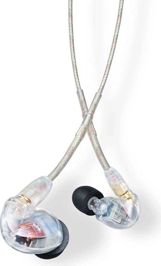 Kufje in-ear Shure SE425-CL, me kabllo, për skenë/studio, Transparent