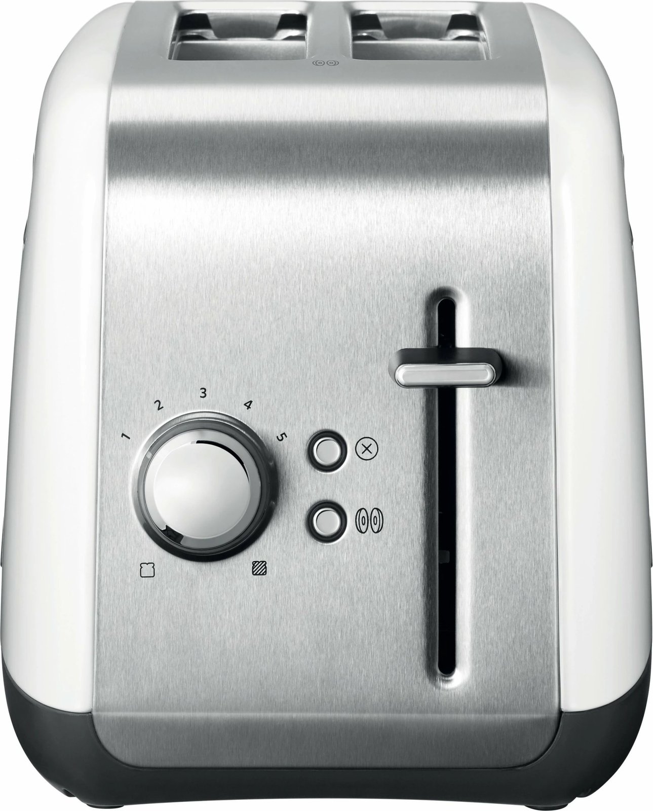 Tostër KitchenAid 5KMT2115EWH, 2 feta, 1100W, inox/bardhë
