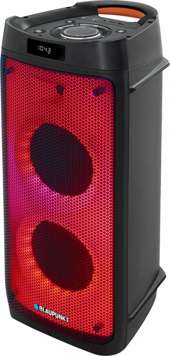 Altoparlant Blaupunkt PB06DB PartyBox me Bluetooth, Karaoke, 500W, LED, i zi, me 2 mikrofonë pa tela