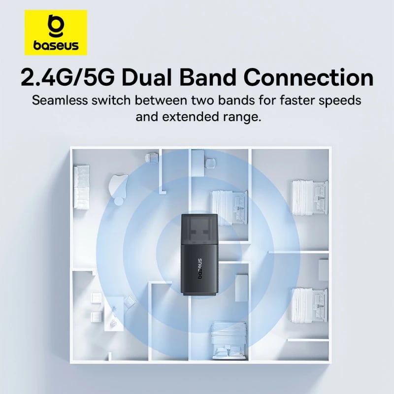 Adapter rrjeti USB Baseus BS-OH170, 650Mb/s, 5GHz, i zi