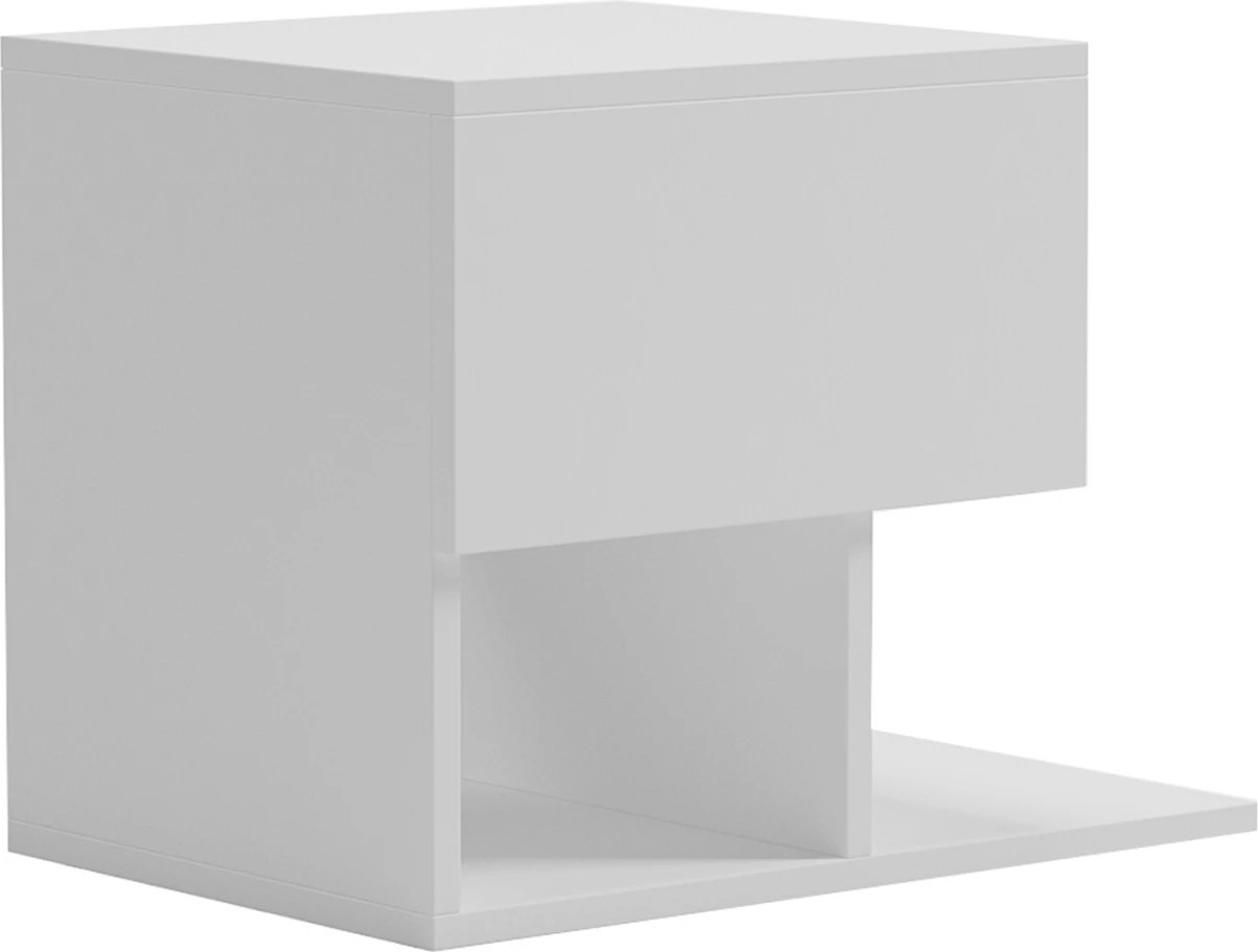 Komodinë CASPIAN FH9071.11 melaminë, ngjyrë e bardhë, 46.8x33x36.8H cm