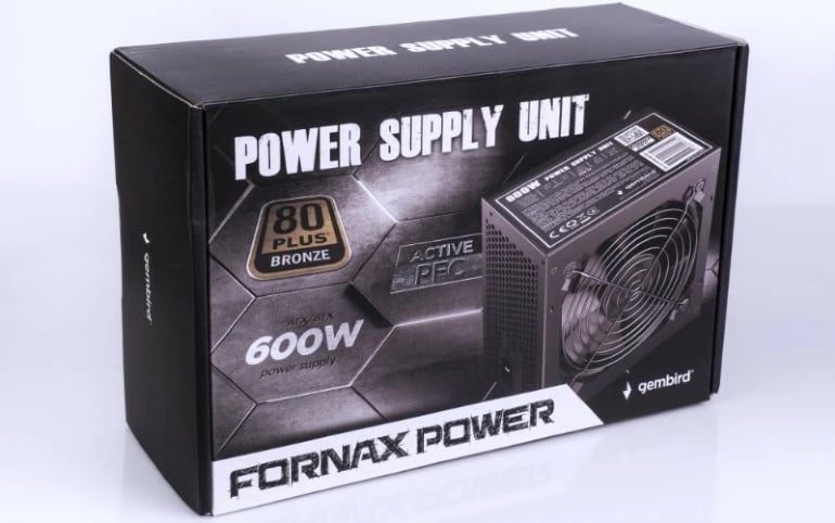 Kasë furnizimi Gembird CCC-PSU80P-BBP-600, 600W, ATX, 80+ Bronze, e zezë