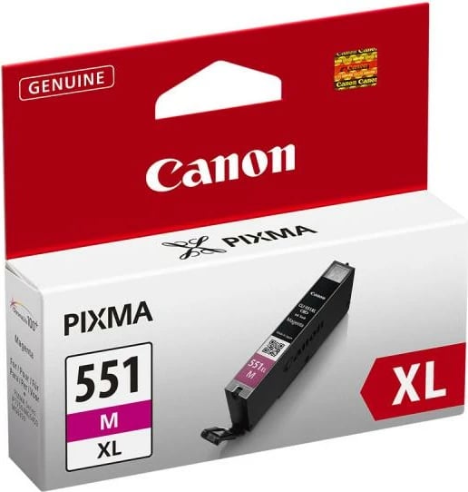 Fishek boje, Canon, CLI-551XL (CLI-551M XL), rendiment i lartë 11 ml deri 660 faqe, magenta