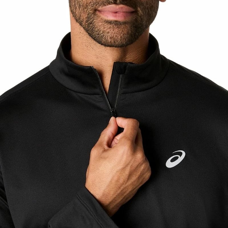 Fanellë trajnimi për meshkuj Asics, e zezë Fanellë trajnimi për meshkuj Asics, e zezë