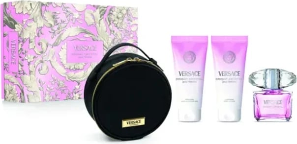 Eau de Toilette për femra Versace Bright Crystal set 4 copë, 90ml