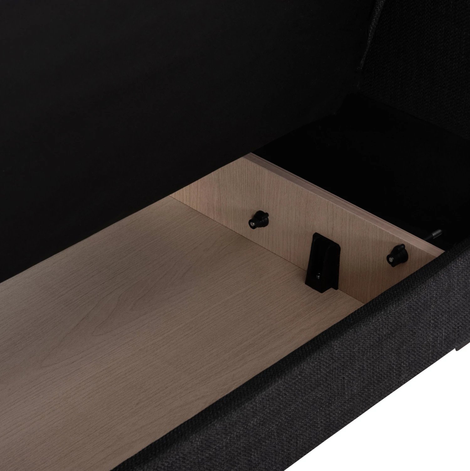 Divan-krevat dy vendësh me hapësirë për depo, ngjyrë gri, NIKKO FH3293.01, 144x75x84cm