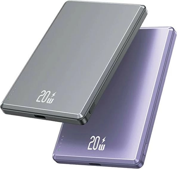 Powerbank USAMS USA001390, 5000mAh, MagSafe, Fast Charging PD 20W, Gri