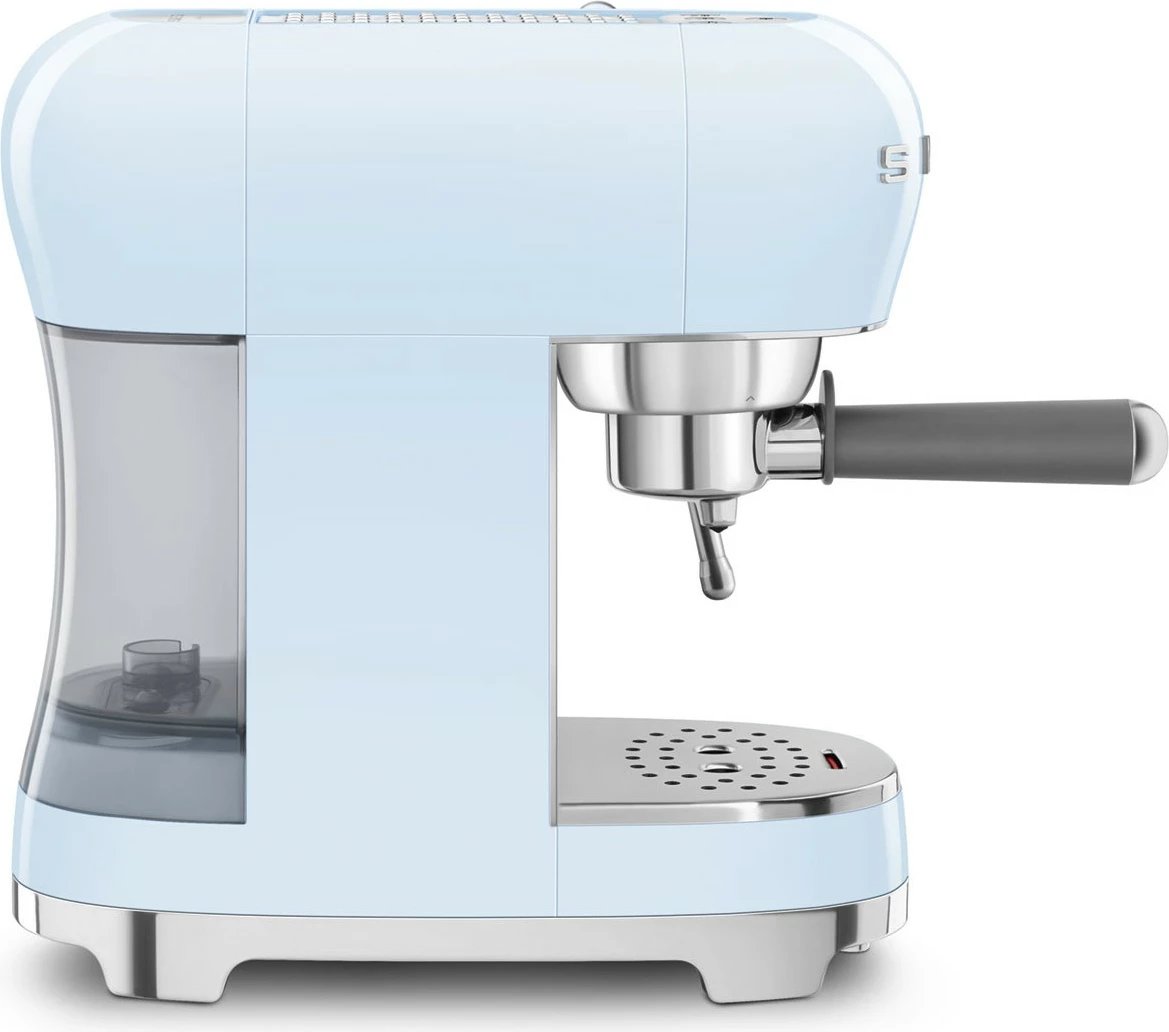 Ekspres SMEG ECF02PBEU, manual, 1.1L, 15 bar, pastell blu