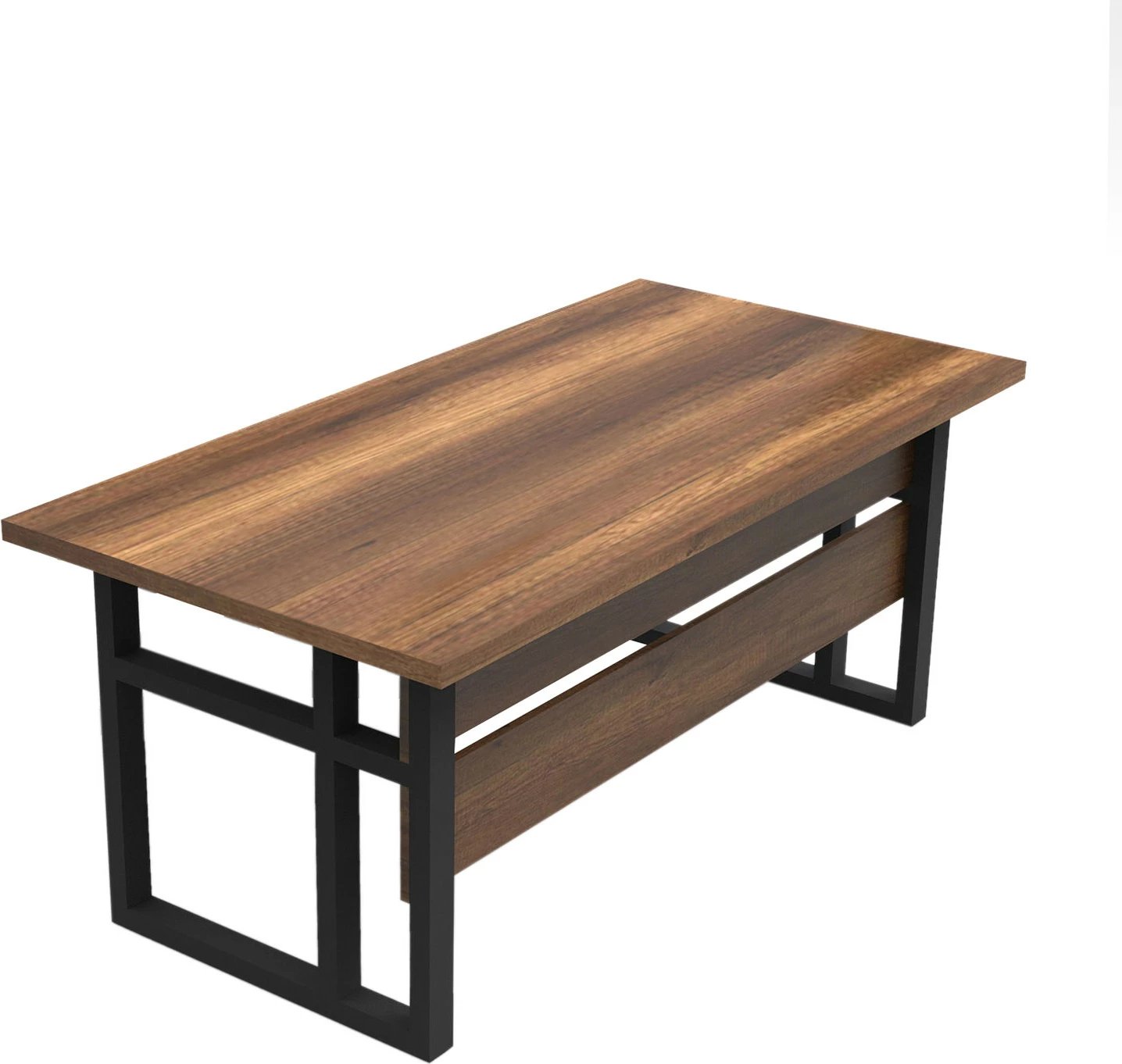 Tavolinë pune Hanah Home, Mn01-Ba, ngjyrë arre, 180x90x73cm