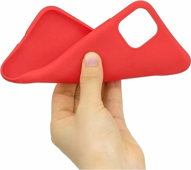 Mbështjellës silikoni Hurtel për iPhone 11 Pro, i kuq