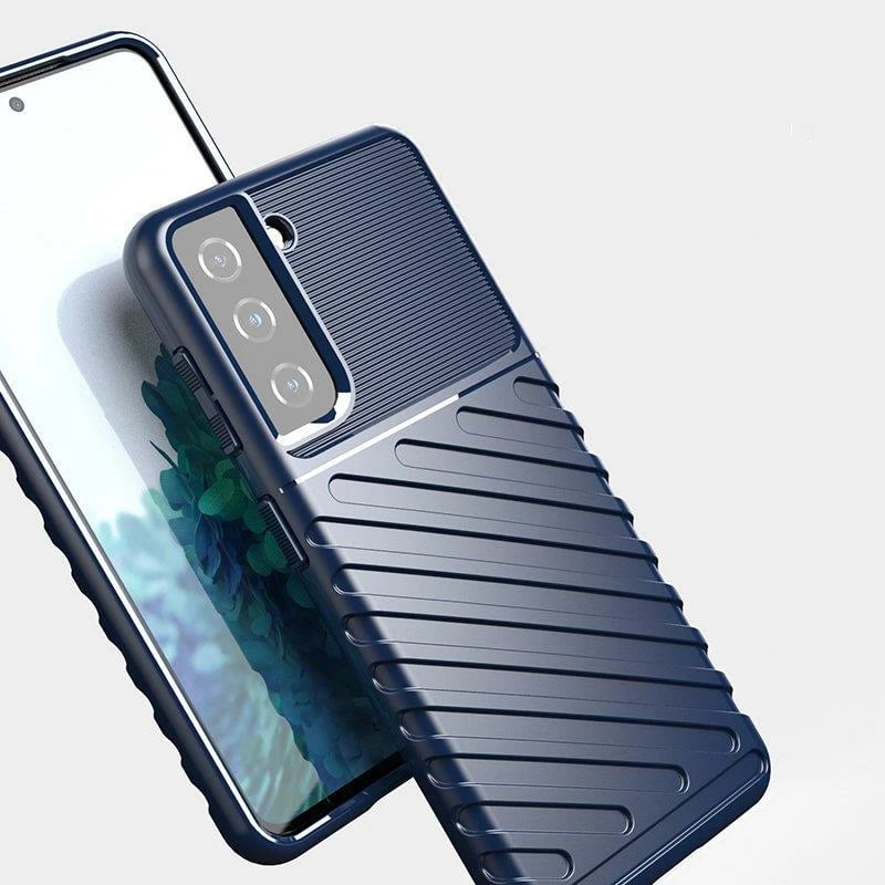 Mbështjellës Hurtel Thunder Case për Samsung Galaxy S23, silikon, i blinduar, Blu