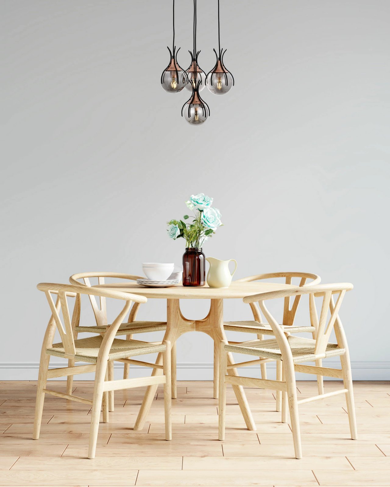 Llambë tavani industriale, ngjyrë e zezë dhe bronzi, Opviq, AV-1766-4T-BSY