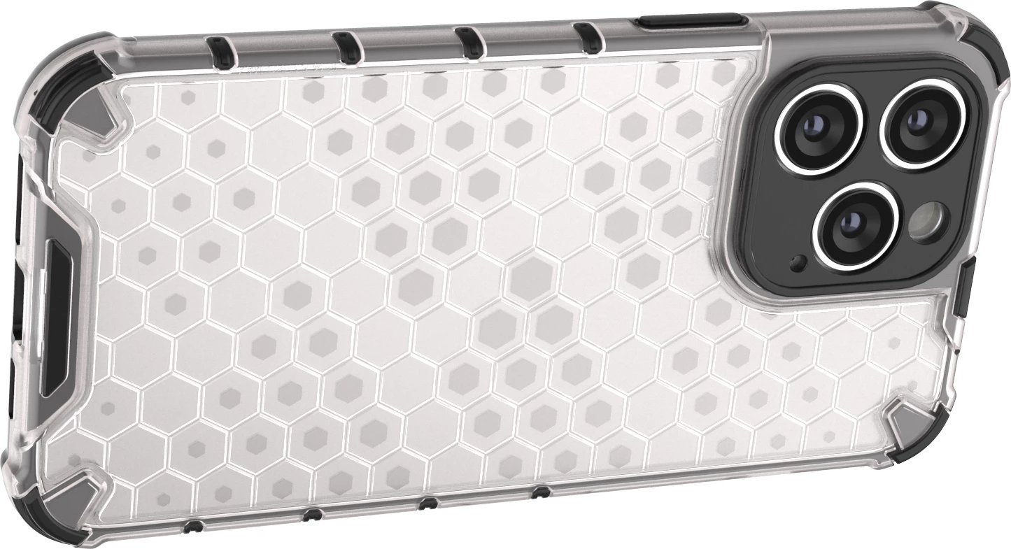 Mbështjellës Hurtel Honeycomb për iPhone 14 Pro Max, i zi