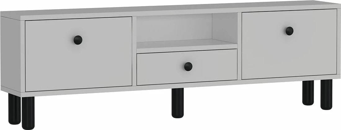 Komodë TV Skye Decor, 1310-DROP-1, e bardhë, e zezë