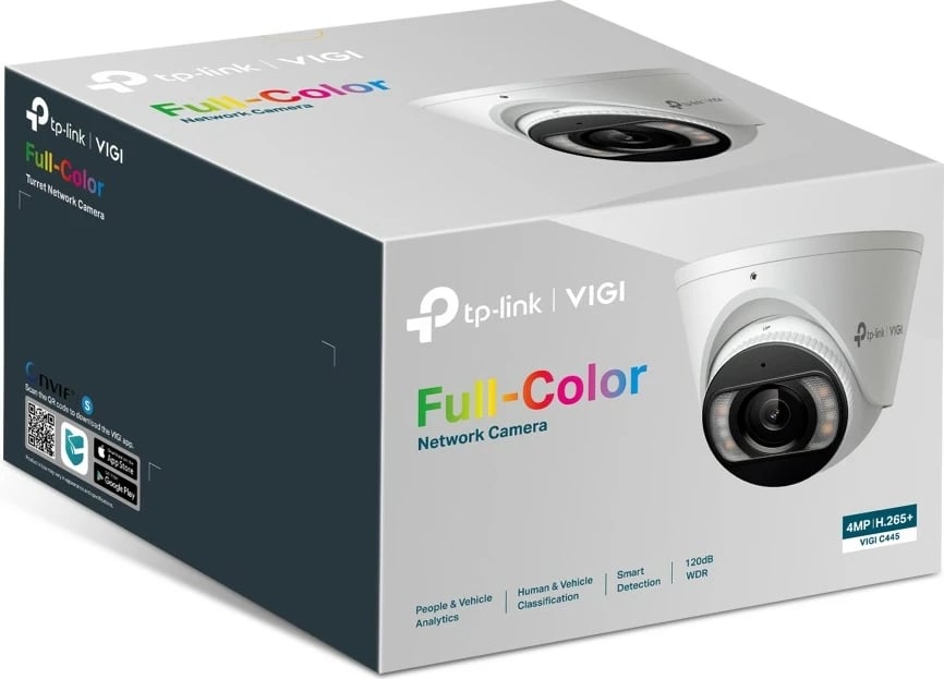 Kamerë rrjeti TP-LINK VIGI C445, 4MP, Full-Color, 2.8mm, IP67, Bardhë
