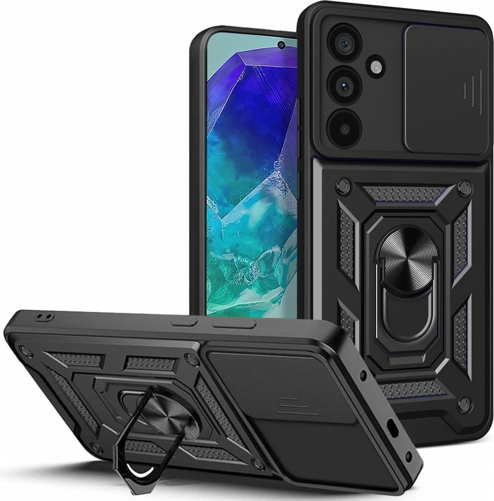 Mbështjellës Tech-Protect CamShield Pro për Samsung Galaxy M55 5G, i zi
