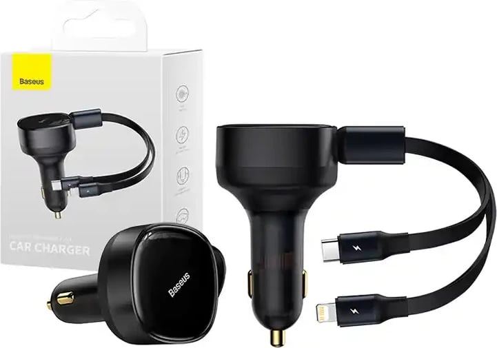 Karikues veture Baseus Enjoyment CGTX000001, 30W, USB-C + Lightning, i zi