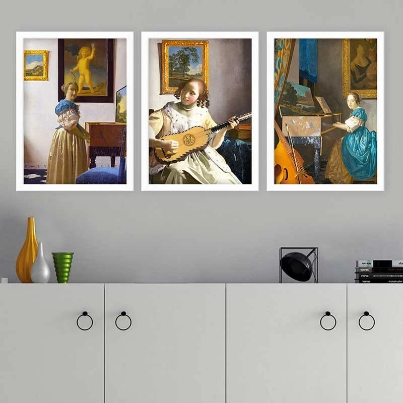 Pikturë dekorative me kornizë (3 copë), Wallity, 3BC_UN3844990_3545