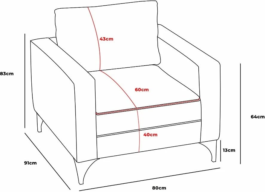 Karrige një vendëshe Atelier del Sofa, Berlin, antracit, ar