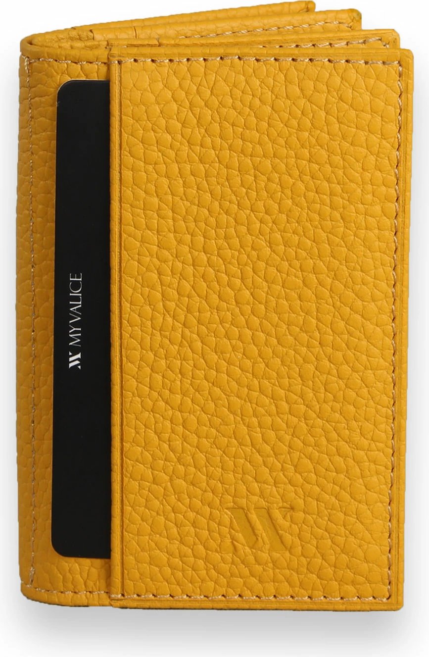 Portofol lëkure i verdhë Zoozie Bags, 4458