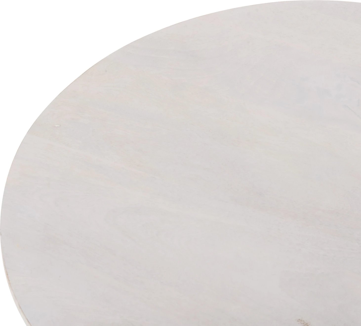 Tavolinë kafeje ovale HONKY FH9710 dru mango i fortë në të bardhë 130x60x40H cm