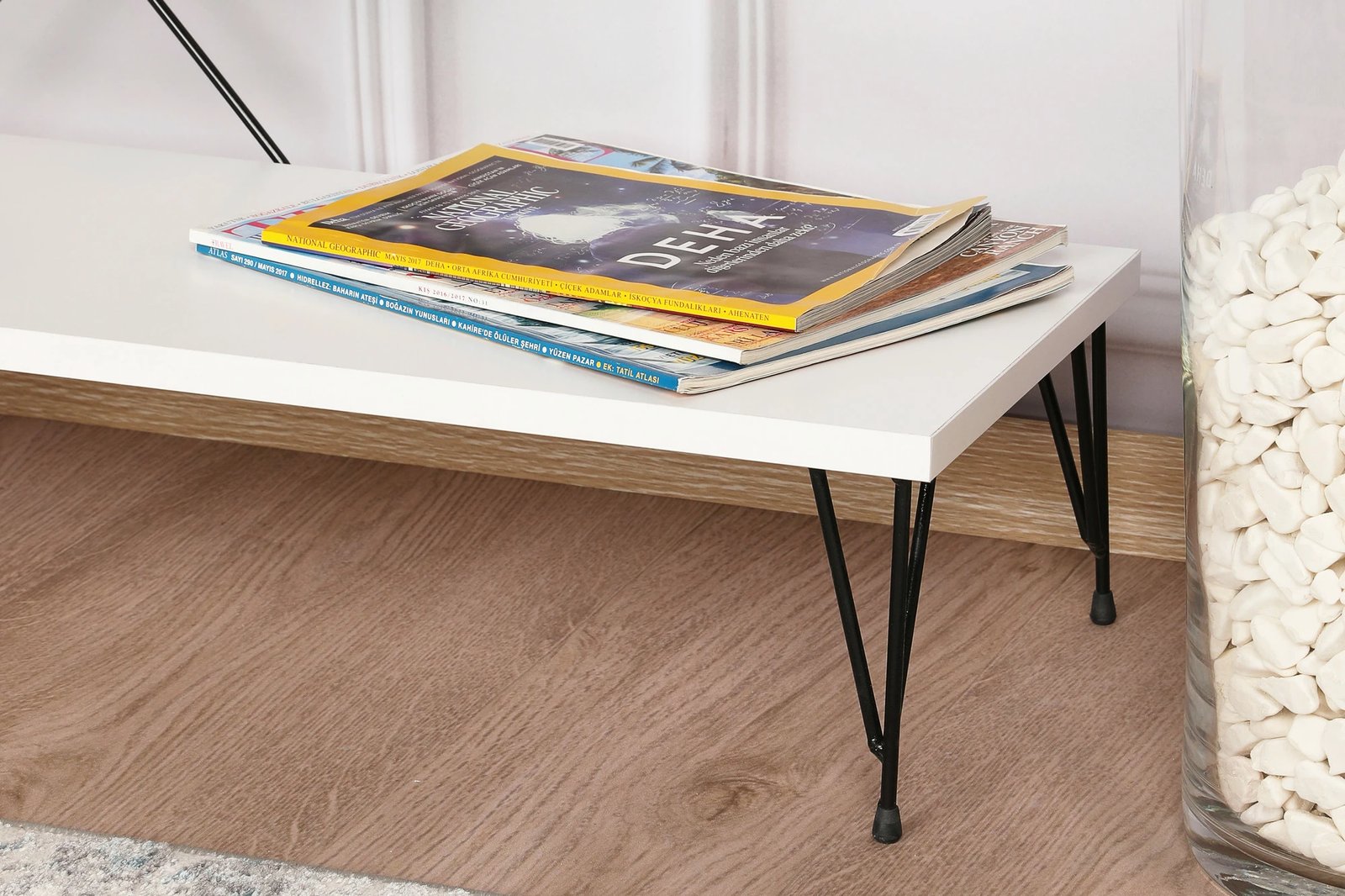 Mbajtës TV Hanah Home, Street, ngjyrë e bardhë