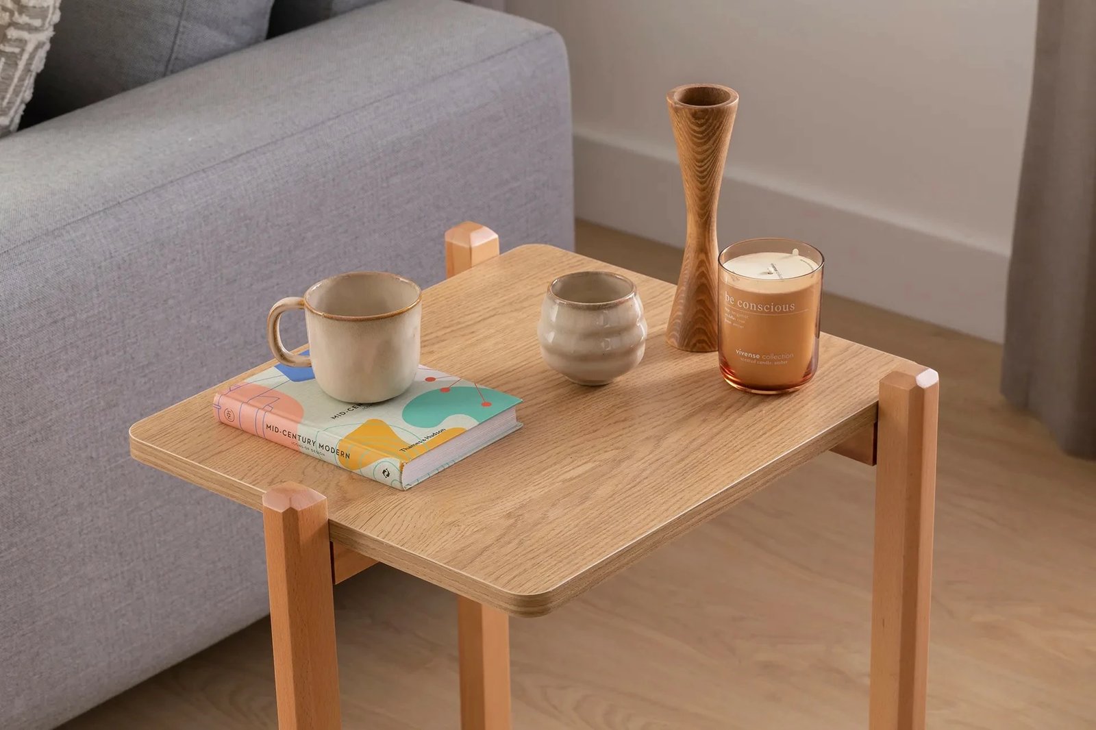 Tavolinë anësore Skye Decor, Maya, ngjyrë natyrale