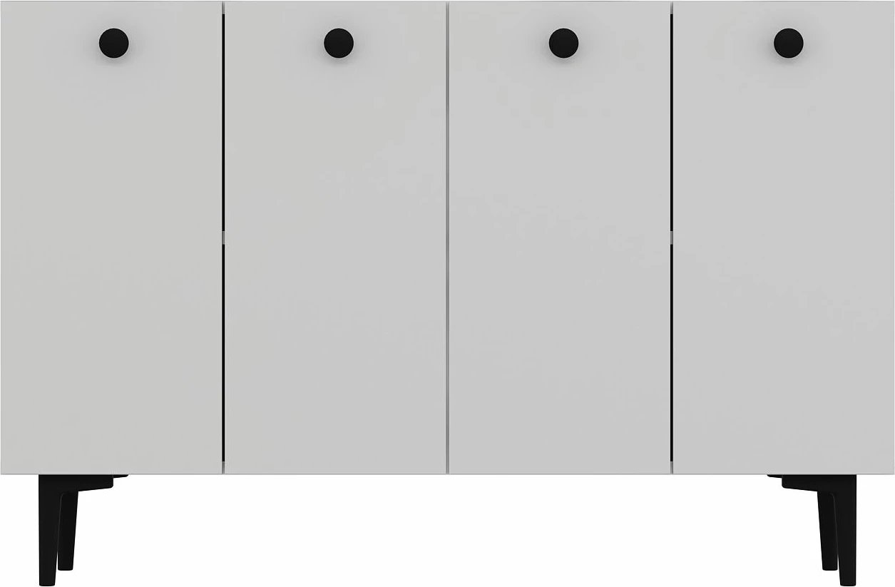 Konsol Skye Decor, Betty, e bardhë, e zezë