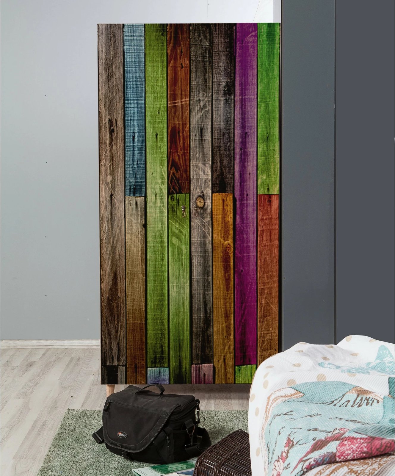 Dollap Hanah Home, Stil - 726, ngjyrë lisi Sonoma, me dizajn modern